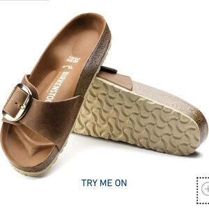 Birkenstock Madrid Big Buckle - Oiled Leather - Cognac - Size 37